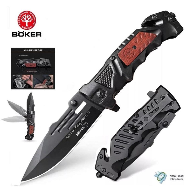 Briceag de Colectie cu deschidere Automata Kalashnikov 22 cm taietor centuri si spargator geamuri