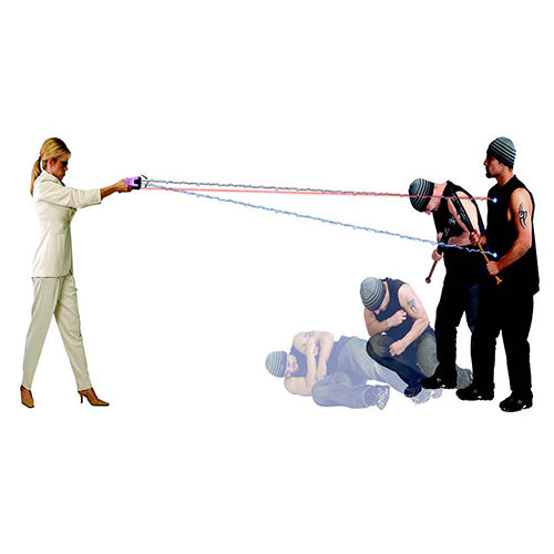 Pistol taser cu electrosoc si laser cu 5 rezerve