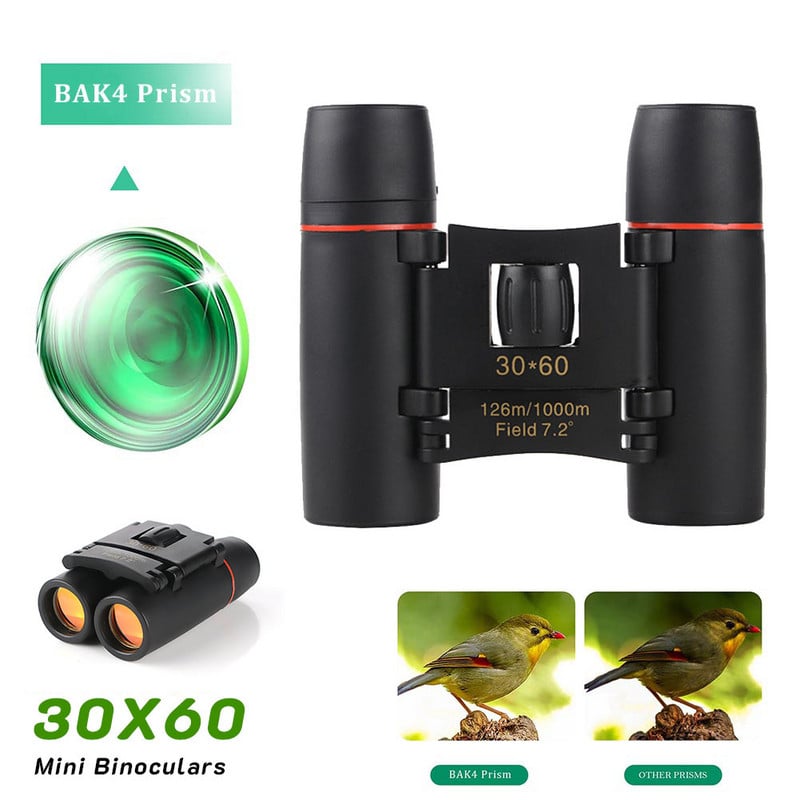 Mini Binoclu 30x60 pentru Adulti si Copii special pentru Drumetii , Husa pentru transport