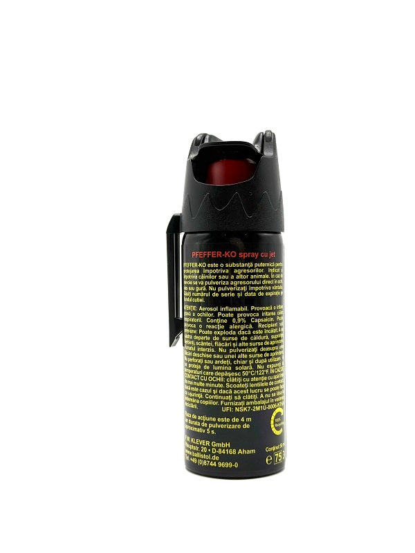 Spray cu Piper KO-Jet 50ml cu raza de actiune 4-5 m