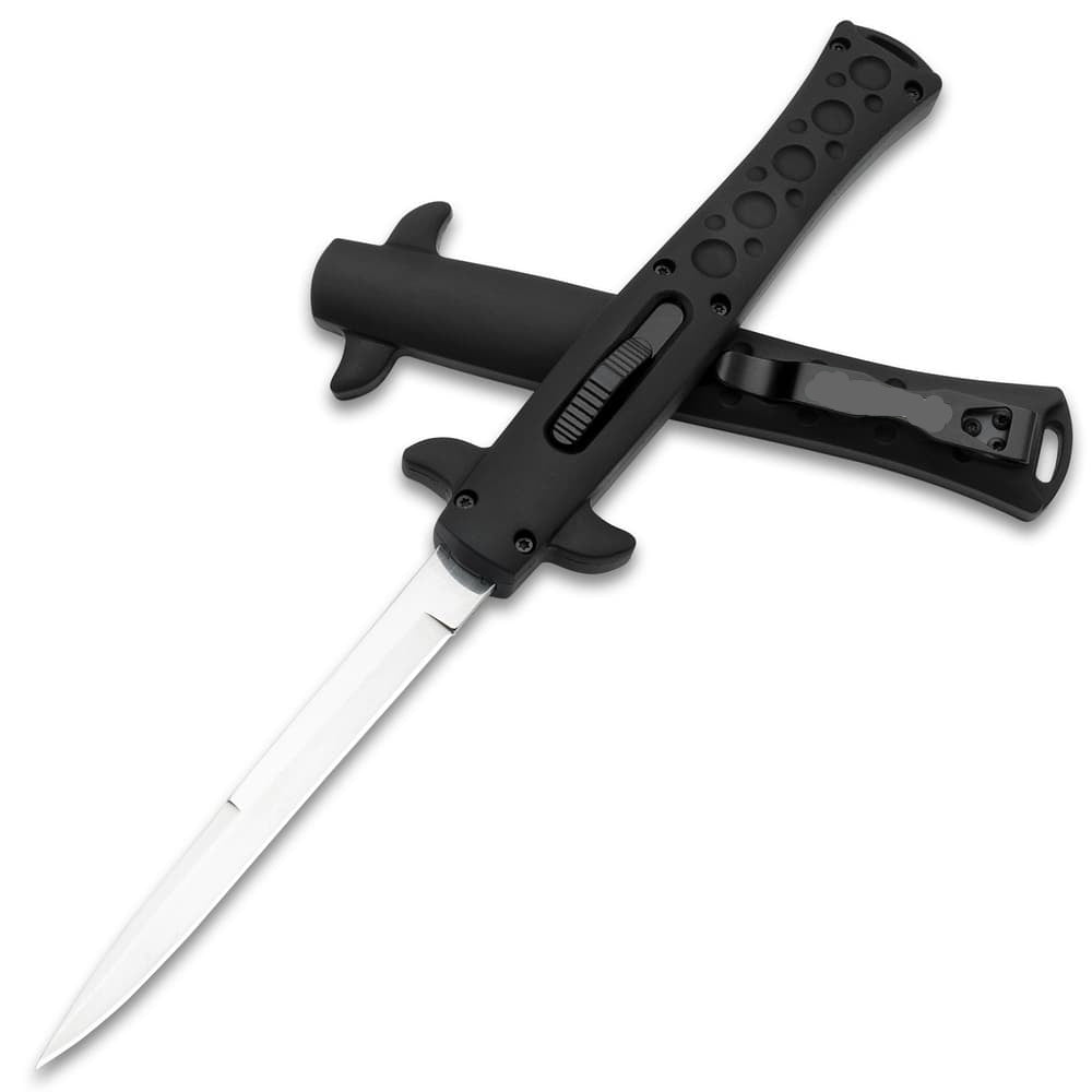 Briceag Ultimate VIPER tip Stileto cu deschidere automata 27 cm + Husa
