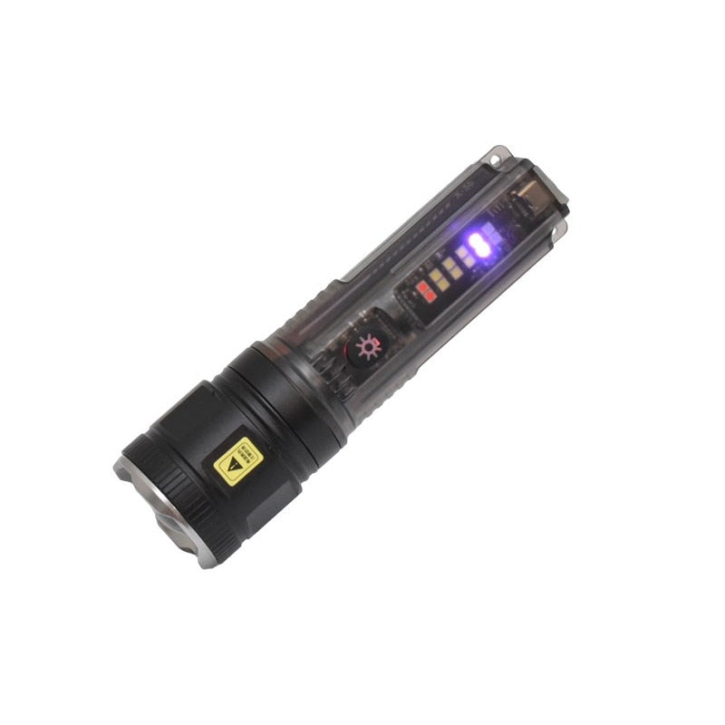 Lanterna Multifunctionala profesionala de Mana Transparenta cu Led P70+6 Smd / X36 7 modurii de iluminat cu incarcare USB