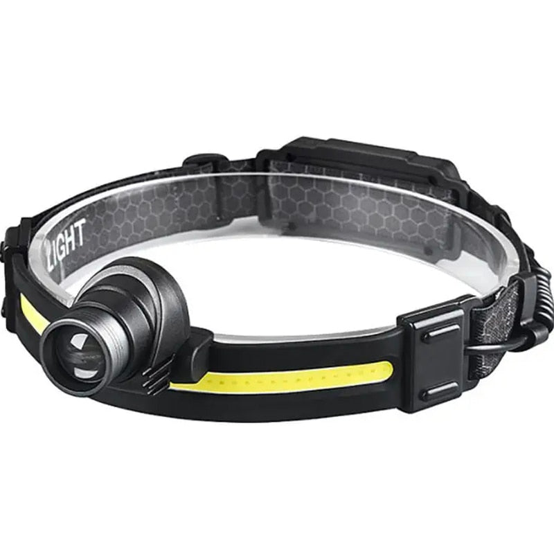 Lanterna frontala profesionala, multifunctionala 10 moduri iluminare, senzor miscare, incarcare USB