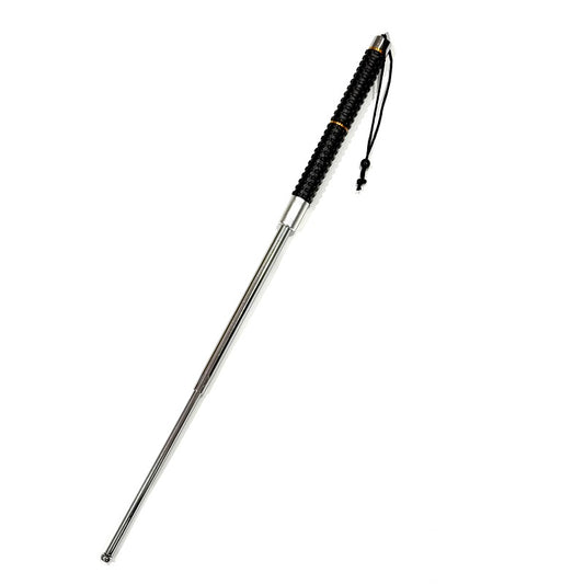 Baston telescopic profesional din 3 segmenti 80 cm cu husa si cutie pentru depozitare