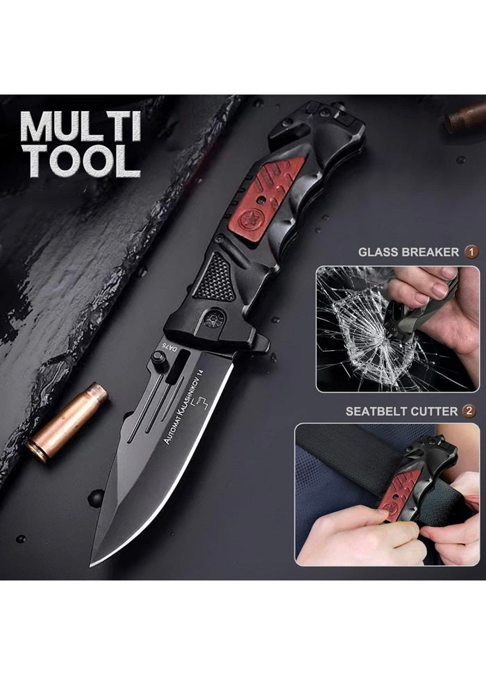 Briceag de Colectie cu deschidere Automata Kalashnikov 22 cm taietor centuri si spargator geamuri