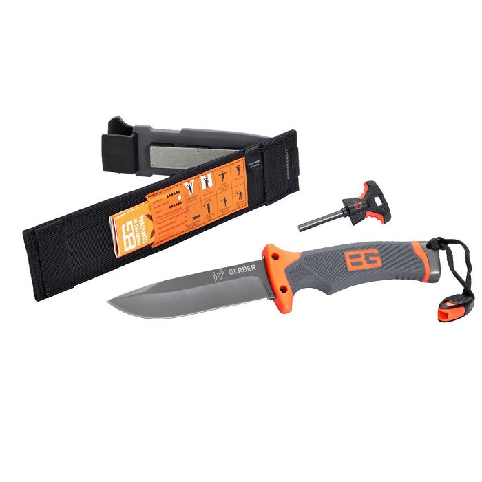 Cutit de Colectie profesional de supravietuire cu teaca,amnar pentru aprins focul si ghid de supravietuire 25 cm