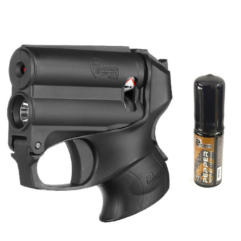Pistol autoaparare cu piper Walther PGS II cu rezerva jet 4.5m, si lanterna LED