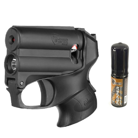 Pistol autoaparare cu piper Walther PGS II cu rezerva jet 4.5m, si lanterna LED