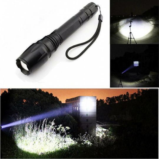 Lanterna profesionala LED XH - P50, aluminiu,cu Zoom 8000 lm, raza 1000 m, Zoom reglabil, 5 moduri iluminare