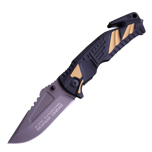 Briceag de Colectie RUI Titanium Coated taietor centuri si spargator geamuri