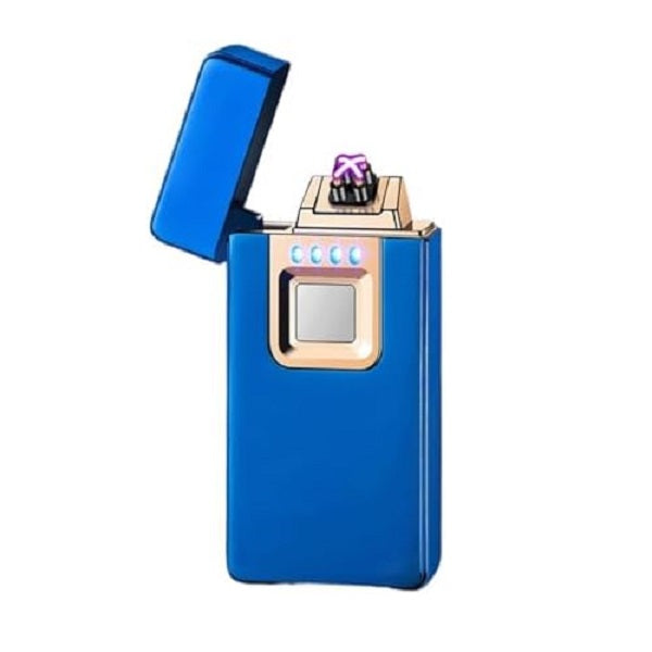 Bricheta electrica cu incarcare USB Aprindere cu touch, Dublu Arc Blue