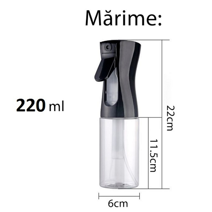 Set 2 Pulverizatoare Pentru Ulei, Otet sau alte lichide, Reincarcabile, multifunctionale, capacitatea 230 ml, Material Sticla si Plastic