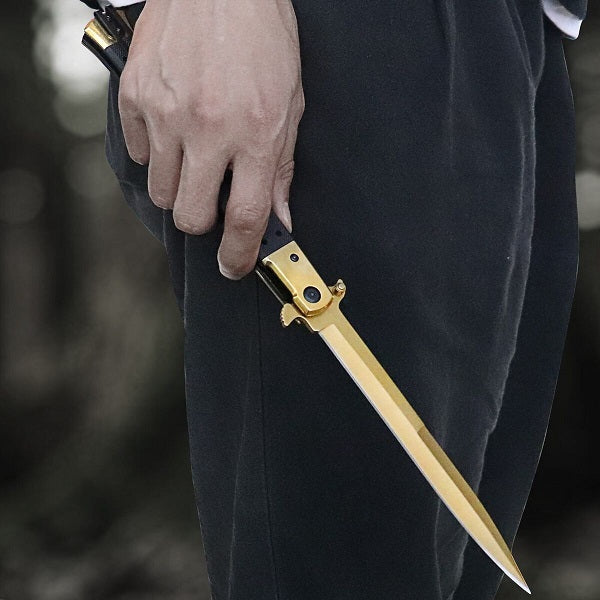 Briceag de Colectie GOLD Edition 33 cm cu deschidere manuala
