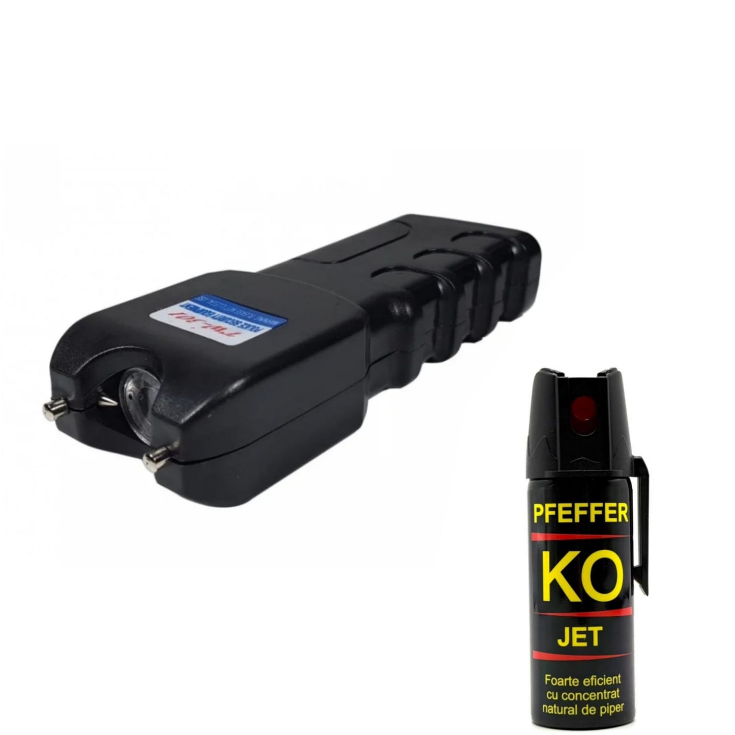 Kit Autoaparare format din Electrosoc si Spray cu piper KO 50 ML JET