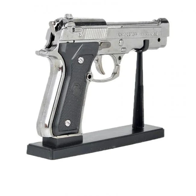 Bricheta anti-vant tip pistol Beretta, argintiu M9