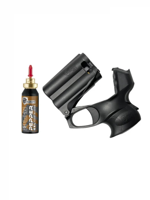 Pistol autoaparare cu piper Walther PGS II cu rezerva jet 4.5m, si lanterna LED