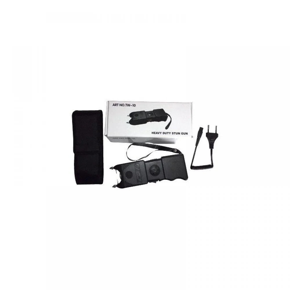 Electrosoc 3 IN 1 cu lanterna si sirena pentru autoaparare tw 10