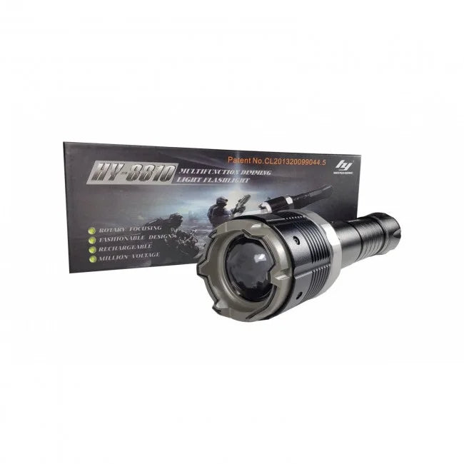 Kit Autoaparare format din Electrosoc 8810 si Spray cu Piper KO-Jet 50ml cu raza de actiune 4-5 m