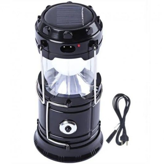 Felinar Camping LED Reincarcabil cu Lanterna - Panou Solar si incarcare 220