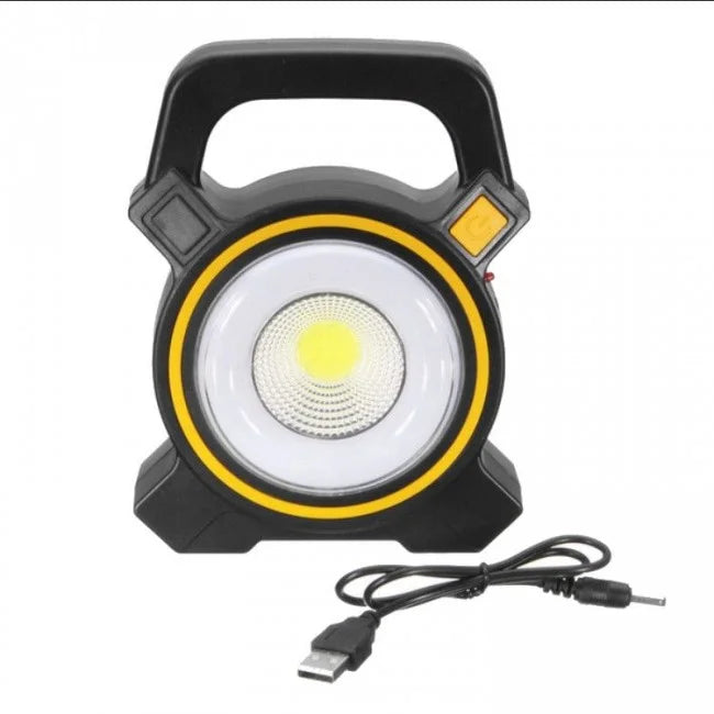 Lanterna reincarcabila LED COB , incarcare solara si USB