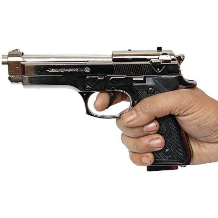 Bricheta anti-vant tip pistol Beretta, argintiu M9