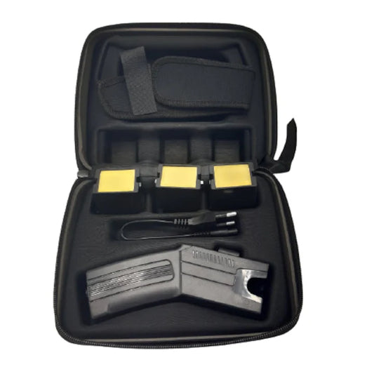 Pistol taser si electrosoc, laser cu 3 rezerve