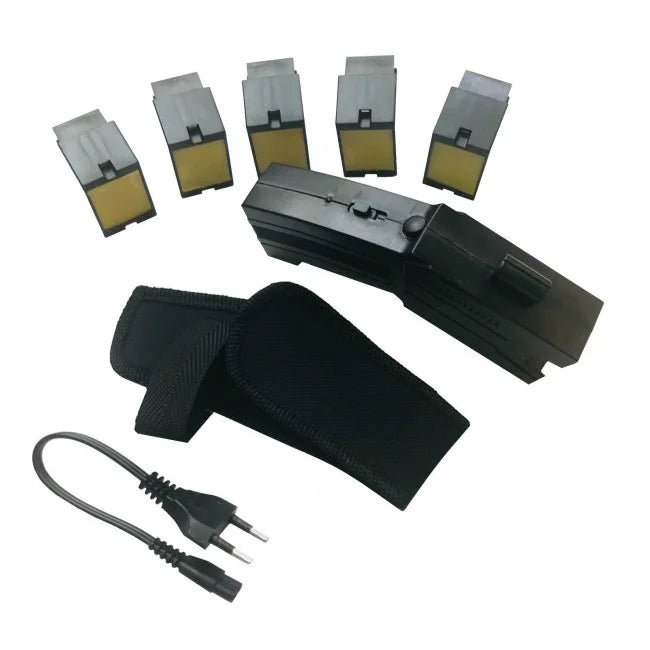Pistol taser cu electrosoc si laser cu 5 rezerve