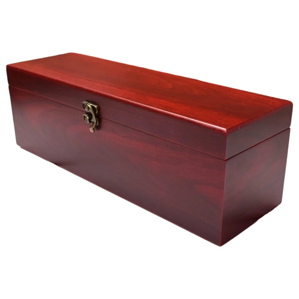 Cutie cadou pentru o sticla de vin din lemn cu 4 accesorii incluse