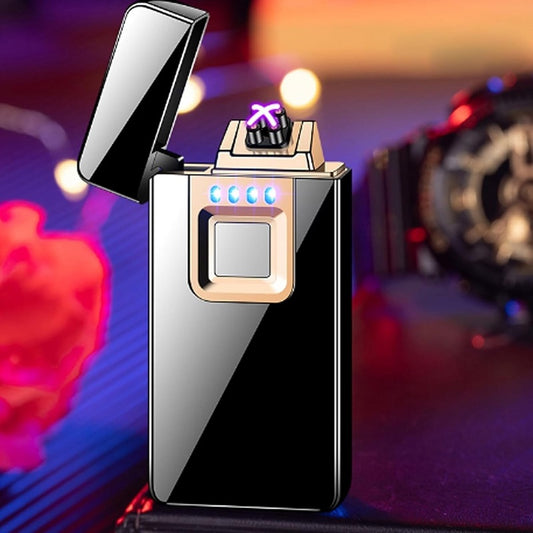 Bricheta electrica cu incarcare USB Aprindere cu touch, Dublu Arc