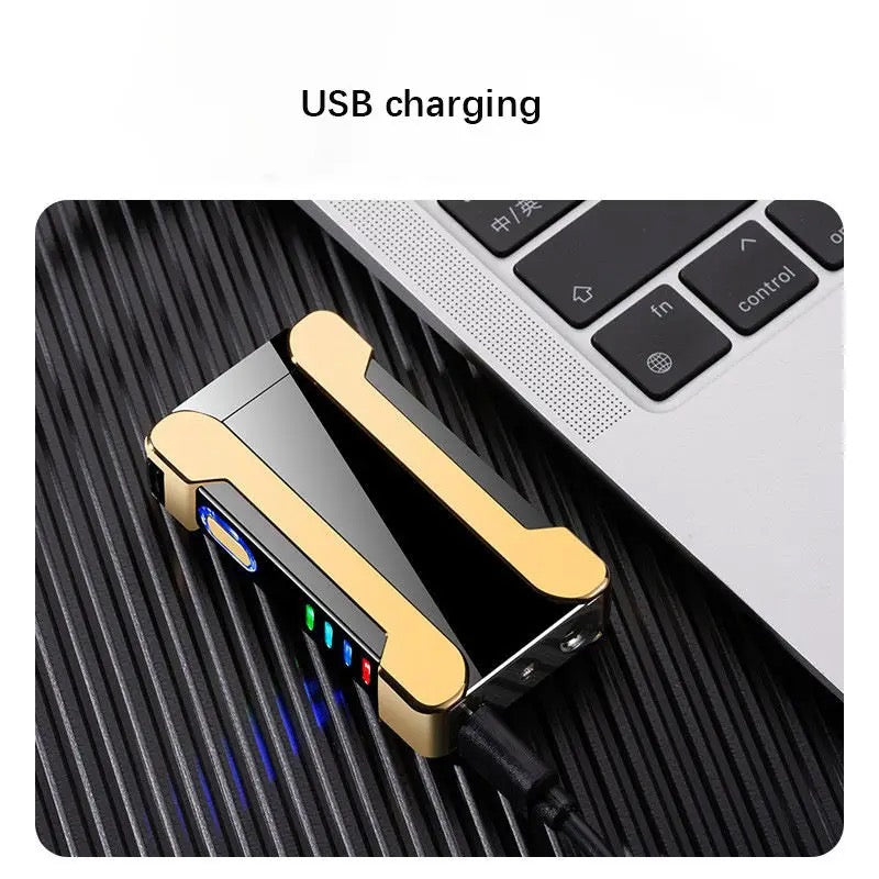 Bricheta electrica cu incarcare USB Aprindere laterala cu touch, Dublu Arc