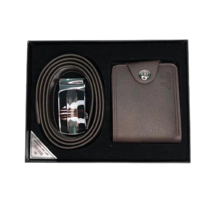 Set cadou Moon Grass format din 2 piese curea si portofel