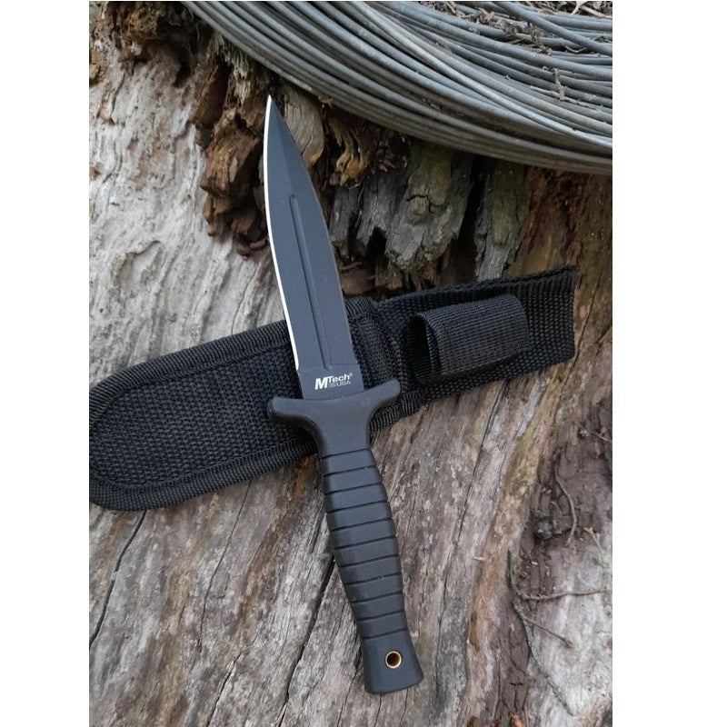 Cutit de Colectie Militar Mtech Viper DK 23 cm, lama dublu tais, husa cu prindere pe bocanc sau centura inclusa