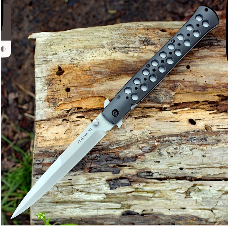 Briceag de colectie Ti-Lite Cold Steel, 33 cm cu prindere la curea