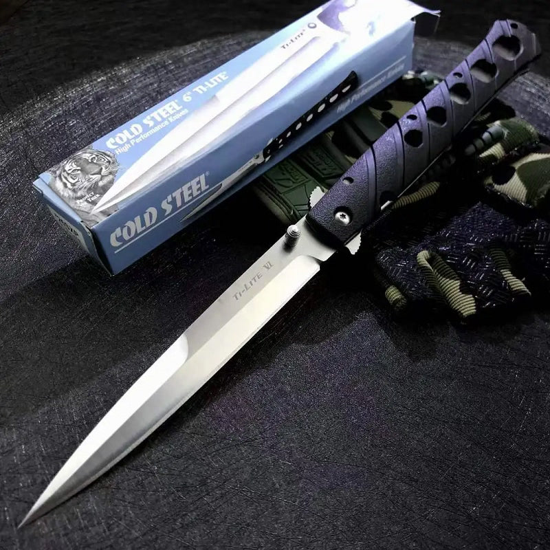 Briceag de colectie Ti-Lite Cold Steel, 33 cm cu prindere la curea