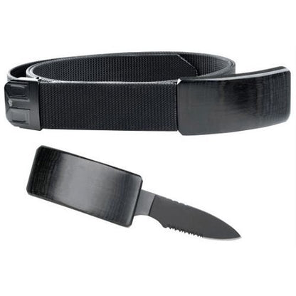 Curea reglabila 2in1 cu cutit incorporat in catarama, Lama 6cm