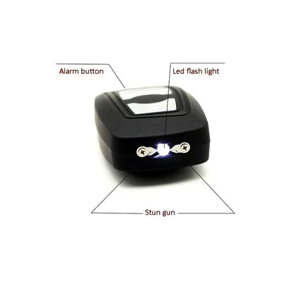 Mini electrosoc  tip cheie BMW TW-1801 cu incarcare USB Led , Alarma si Electrosoc