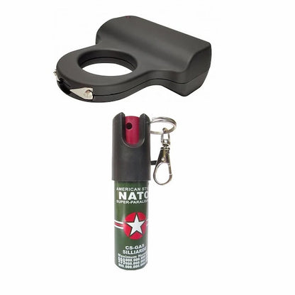 Kit autoaparare pentru Femei format din Electrosoc tip inel  si 1 nato breloc